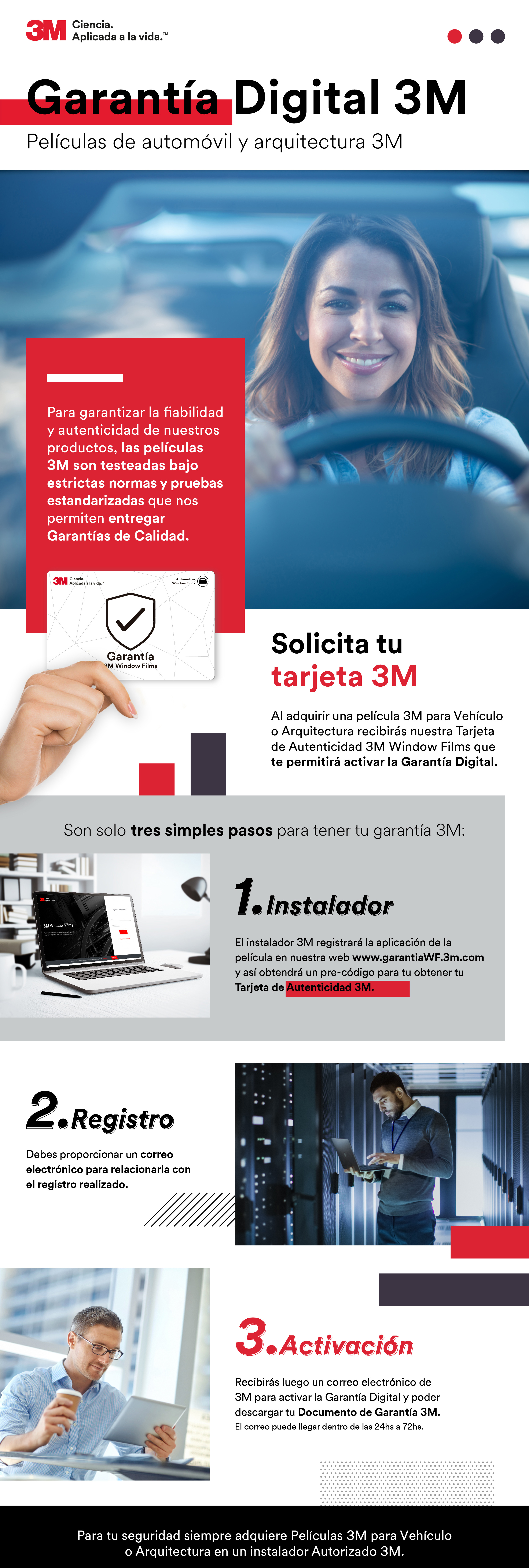 garantía original de 3M Perú